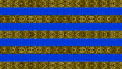 Blue and yellow African fabric, horizontal lines (textured cotton, seamless), photo 