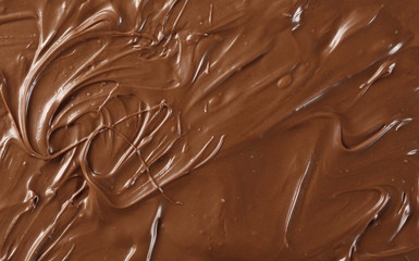 Cream chocolate spread surface, background and texture