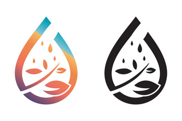 natural water icon. water drop sign. vector illustration elements