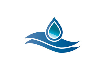 water wave icon. water drop sign. vector illustration elements