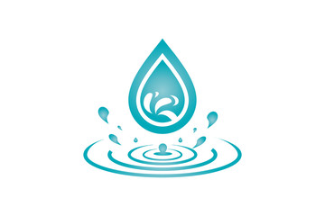 water drop icon. vector illustration elements