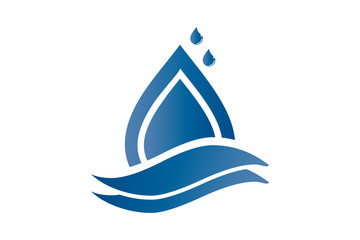 water wave icon. water drop sign. vector illustration elements