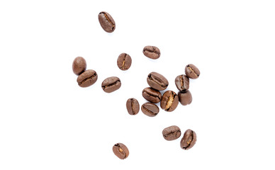 Coffee beans. Isolated on a white background.