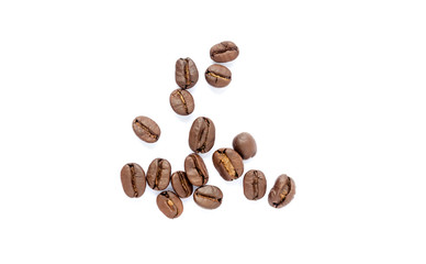 Coffee beans. Isolated on a white background.