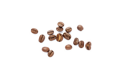 Coffee beans. Isolated on a white background.