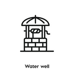 water well icon vector. water well icon vector symbol illustration. Modern simple vector icon for your design. water well icon vector	