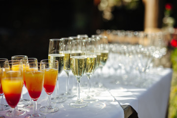 beverages at an event