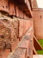 old brick wall of china