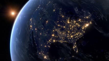 Blackout in North America. Huge Outage Hits North America and Surrounding Area. Power Outage Across All Continent.