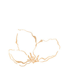 Gold line flowers modern social media instagram modern 