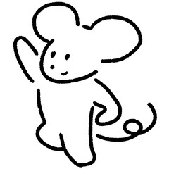 ねずみ　子年　年賀　2020　素材　動物