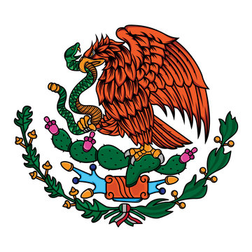 mexico flag the eagle and snake