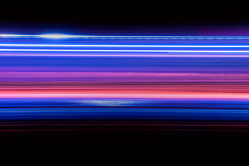 Colorful of neon lighting bulb glowing in the night for abstract background texture pattern with copy space text