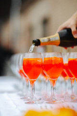 beverages at an event