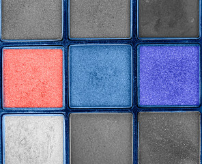 Fototapeta premium Abstract blue background.color of the year 2020 classic blue. Eye shadow. oncept of year color transition.