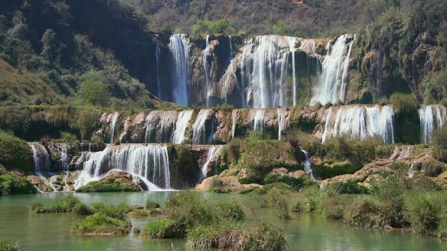 Jiulong waterfall in Luoping, Yunnan, China