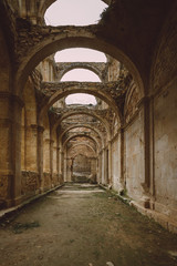 Fototapeta na wymiar Ancient monastery of Santa Maria de Rioseco. Burgos. Spain.