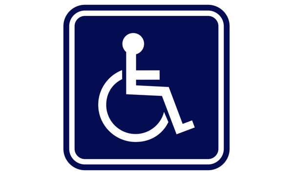 Handicap sign. Handicap disabled sign