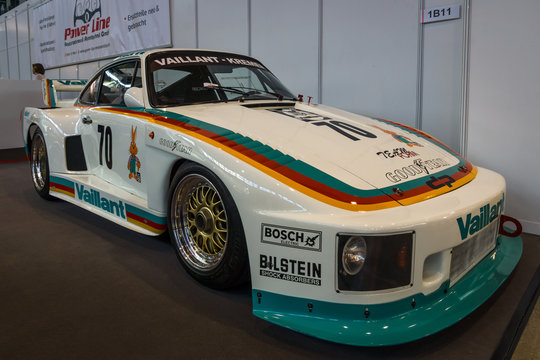 STUTTGART, GERMANY - MARCH 02, 2017: Racing car Porsche Kremer 935 K2, 1978. Europe's greatest classic car exhibition "RETRO CLASSICS"