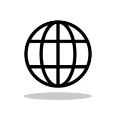 Global icon in trendy flat style. Internet / Network / Global technology symbol for your web site design, logo, app, UI Vector EPS 10. 