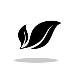 Leaf icon in trendy flat style. Leaves / Green / Eco symbol for your web site design, logo, app, UI Vector EPS 10. - Vector