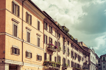 View along street in Rome