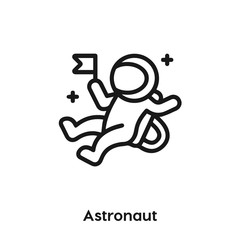 astronaut icon vector. astronaut icon vector symbol illustration. Modern simple vector icon for your design. astronaut icon vector.	