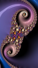 Artfully 3D rendering fractal background