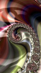 Artfully 3D rendering fractal background
