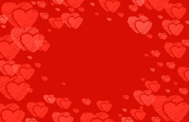  Red background with graying. Happy Valentine's Day picture.