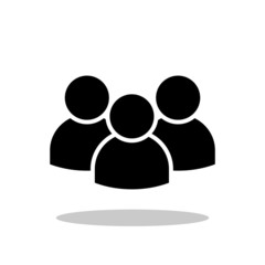 People icon in trendy flat style. Business people / Group symbol for your web site design, logo, app, UI Vector EPS 10. - Vector