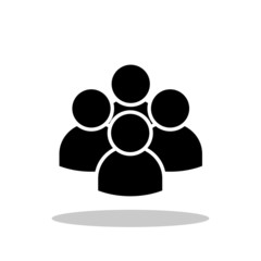 People icon in trendy flat style. Business people / Group symbol for your web site design, logo, app, UI Vector EPS 10. - Vector