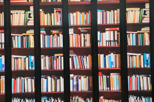 Book shelf, Melbourne Star, Dockland, Melbourne, Australia