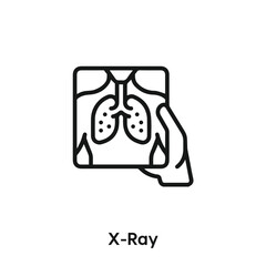 x-ray icon vector. x-ray  icon vector symbol illustration. Modern simple vector icon for your design. x-ray  icon vector	