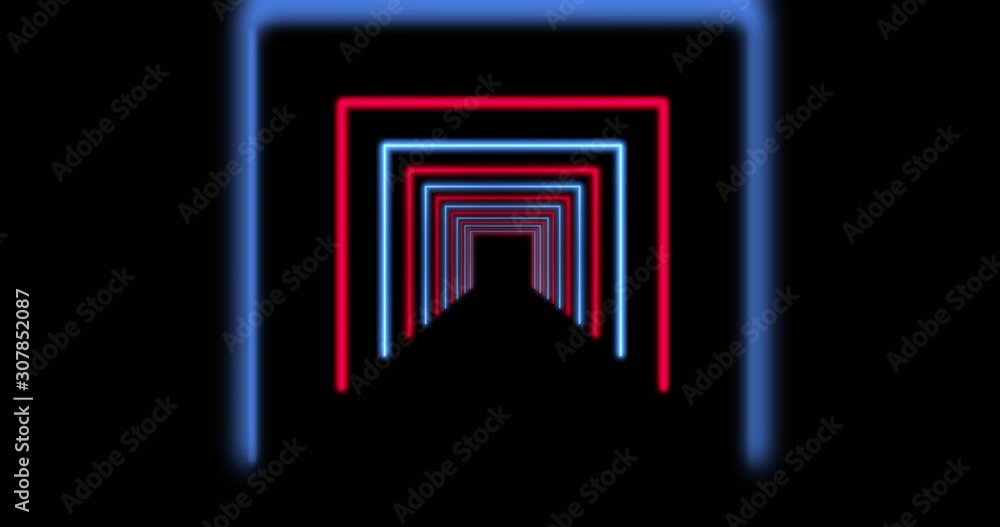 Poster abstract glowing neon tunnel using rays of light in a pattern. light effect using bright lines show 