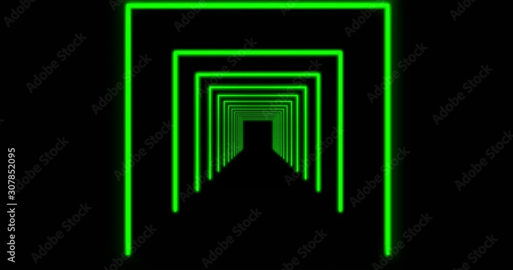Poster glowing neon tunnel beams using rays of light in a pattern. light effect using bright lines show inf