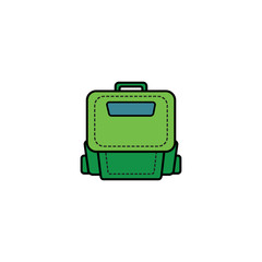 green bag logo template design vector illustration