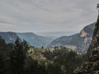 Fototapeta na wymiar Natural Park of the Sierra de Cazorla, Segura and Las Villas. In Jaén, Andalusia. Spain