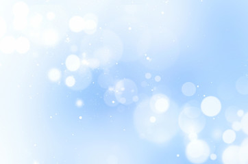 Abstract blue bokeh background,blurred lights backdrop. © nys