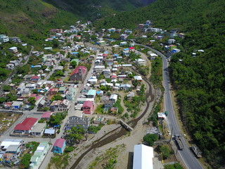 Colihaut aerial view, Dominica,Caribbean