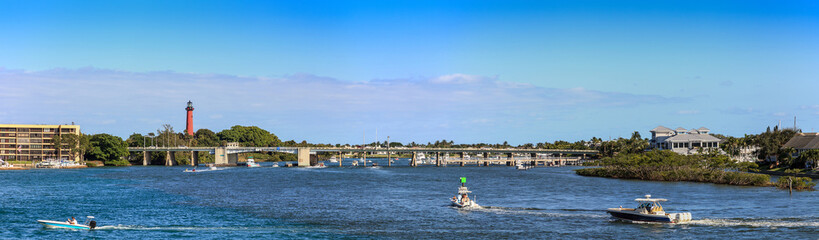 Loxahatchee River with the Jupiter Inlet Lighthouse in the background © SailingAway