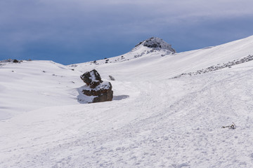 春の安達太良山