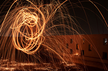 Unique Creative Light Painting With Fire