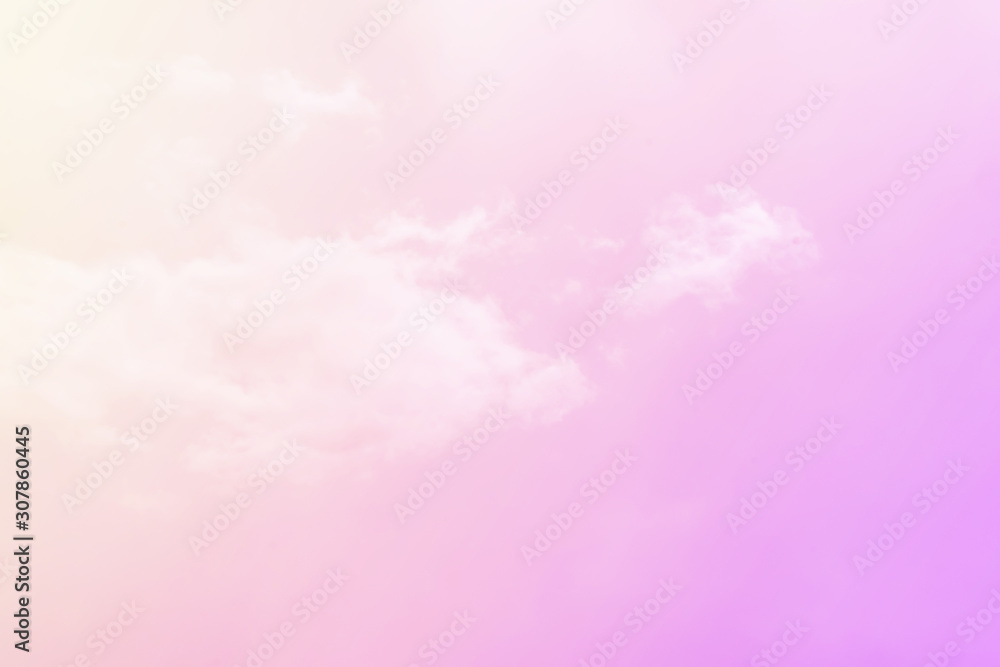 Aufkleber soft cloud sky subtle background pastel gradient color for sky cloud nature abstract background .