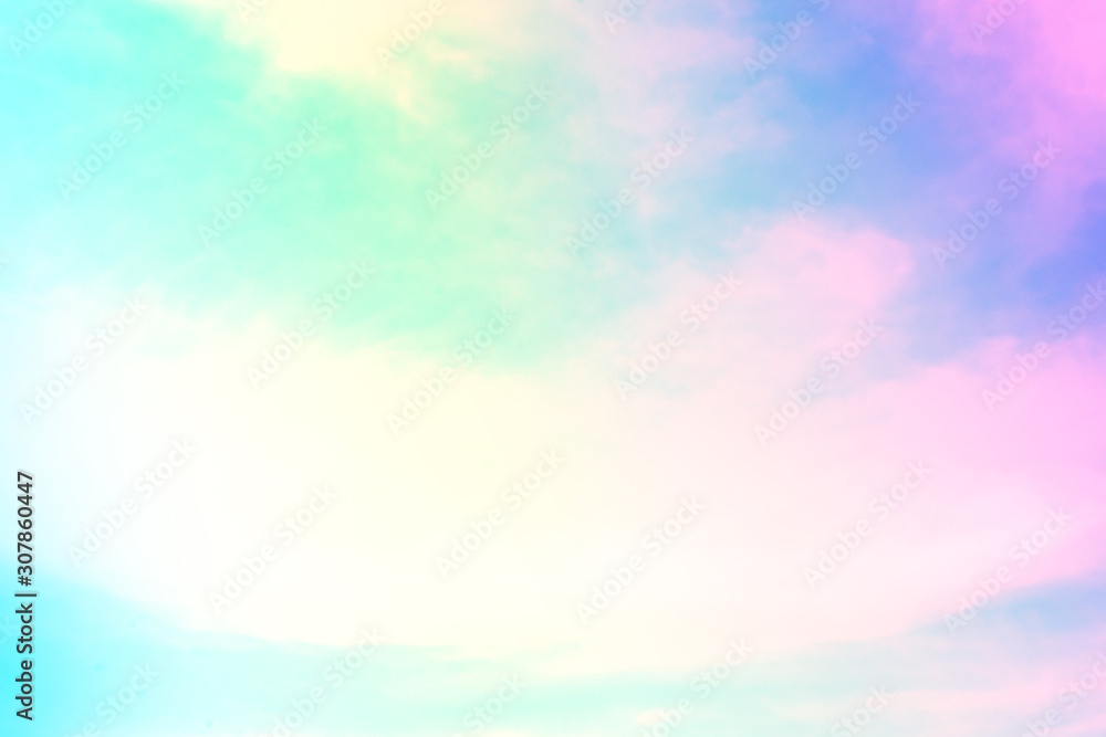 Aufkleber soft cloud sky subtle background pastel gradient color for sky cloud nature abstract background .