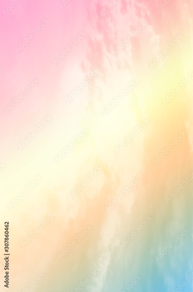 Aufkleber soft cloud sky subtle background pastel gradient color for sky cloud nature abstract background .