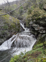 The Gorge of the Nogaledas in the Jerte Valley. Natural Park of the Sierra de Gredos. Cáceres...