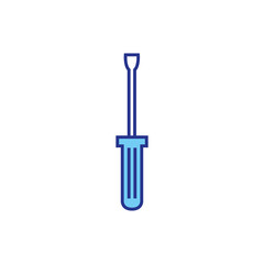 screwdriver design, Construction work repair reconstruction industry build and project theme Vector illustration