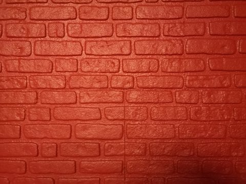 brick walls show Pattern stack block rough surface texture material background Weld the joints with cement grout red color paint