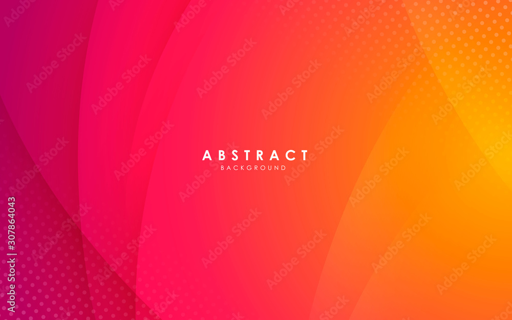 Poster abstract modern background gradient color. yellow and pink gradient with halftone decoration.